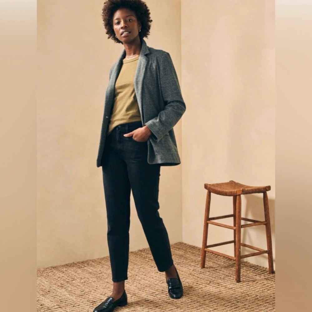 𝑭𝒂𝒉𝒆𝒓𝒕𝒚 Women’s Dream Flannel Blazer in Mountain Charcoal Gray - Picture 2 of 6